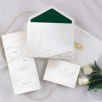Promotional photo of the invitations we chose